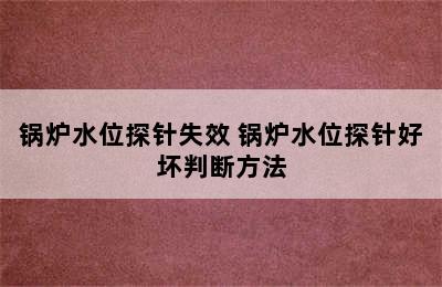 锅炉水位探针失效 锅炉水位探针好坏判断方法